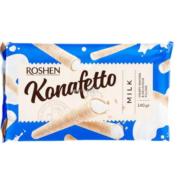 Roshen Waffle sticks Konafetto Milk, 140g