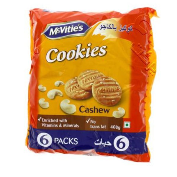 Mcvities Cookies With Cashews, 408g