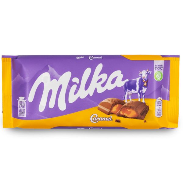 Milka Caramel Chocolate, 100g