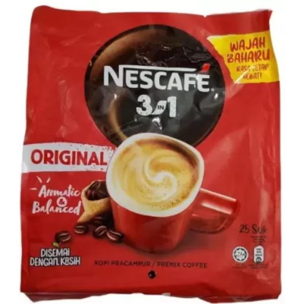 Nescafe 3 in 1 Original Aromatic & Balanced 25x18g, 450g