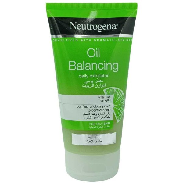 Neutrogena Oil Free Oil Balancing Daily Exfoliator With Lime, 150ml