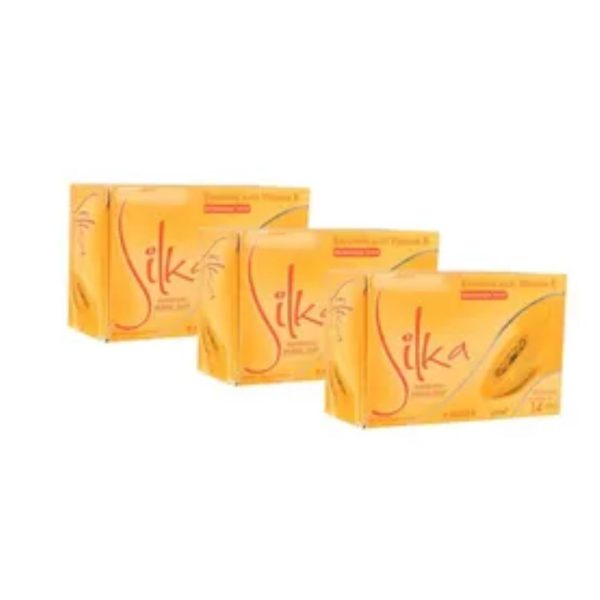 Silkas Papaya Soap Herbal Skin Whitening, 3x135g
