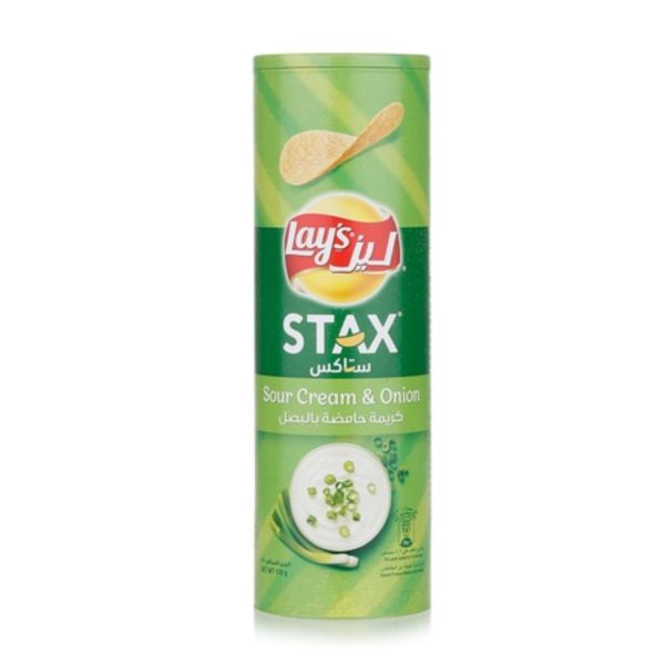 Lay's Stax Sour Cream and Onion Potato Crisps, 170g