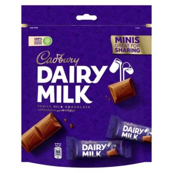 Cadbury Dairy Milk Chocolate Mini, 168g
