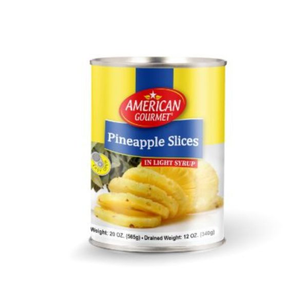 American Gourmet Pineapple Slice in Light Syrup, 340g
