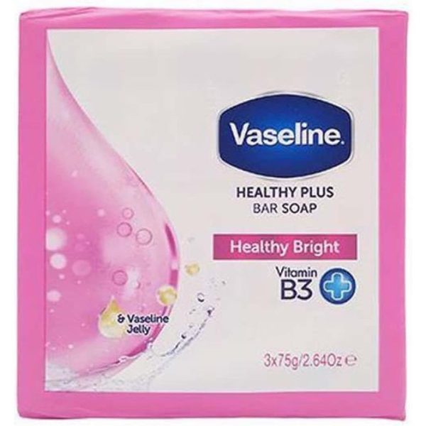 Vaseline Healthy Bright Bar of Soap with Vitamin B3, 3X75g