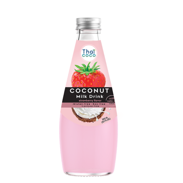 Thai Coco Coconut Milk Drink Strawberry, 300ml