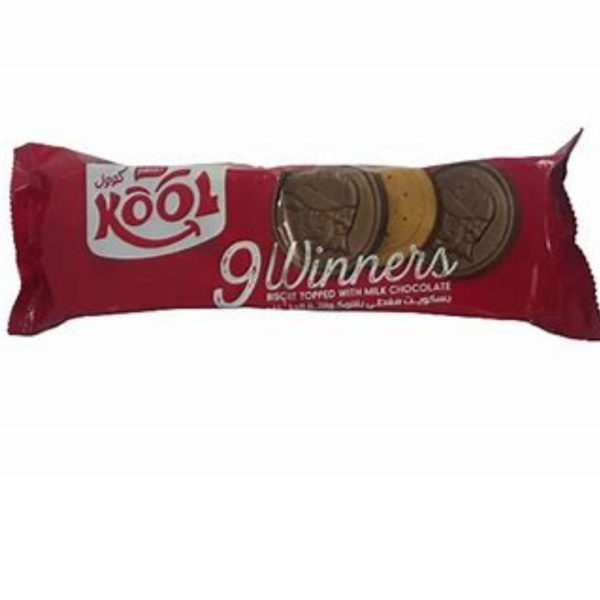 Palmary Kool 9 Winners Biscuit Topped with Milk Chocolate, 140g