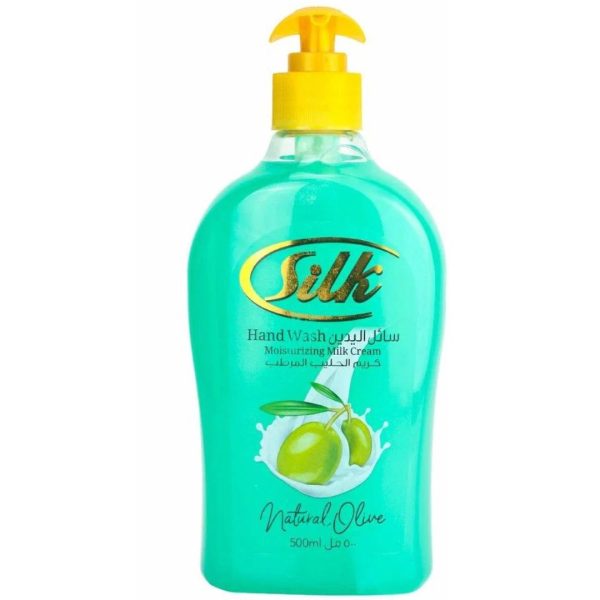 Silk Hand Wash Moisturizing Milk Cream Natural Olive, 500ml
