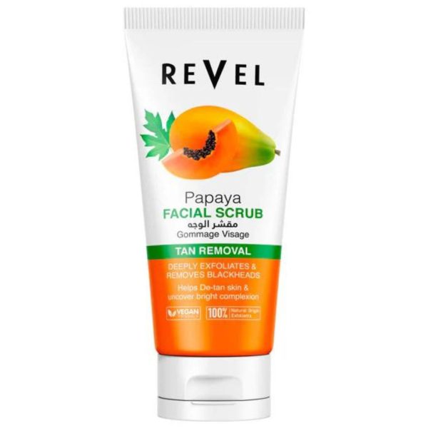 Revel Papaya Face Scrub, 150ml