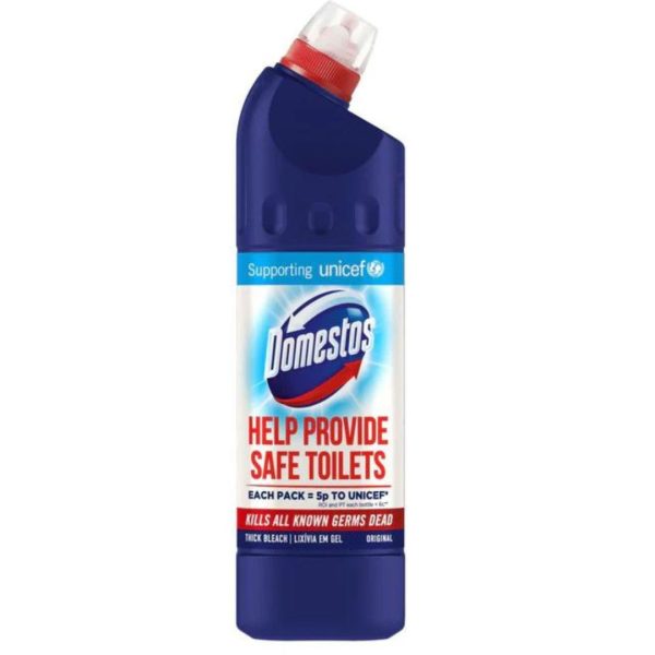 Domestos Thick Bleach Lixivia Em Gel Original, 750ml