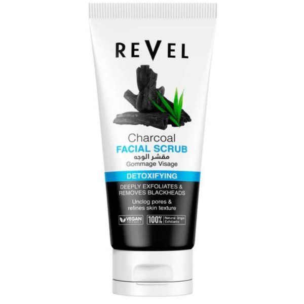 Revel Charcoal Face Scrub, 150ml