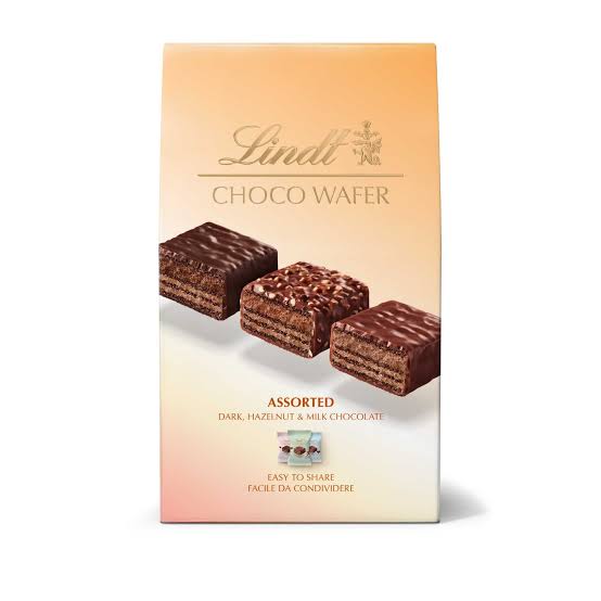 Lindt Choco Wafer Assorted Dark Hazelnut & Milk Chocolate, 138g