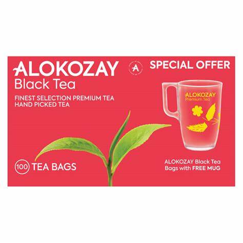 Alokozay Black Tea + Mug, 100bag