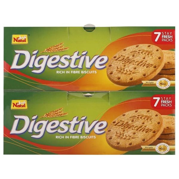 Nabil Digestive Rich in Fiber Biscuits, 2x300g
