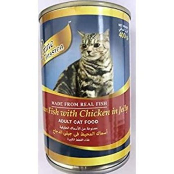 Prime Classica Ocean Fish with Chicken in Jelly Adult Cat Food, 400g