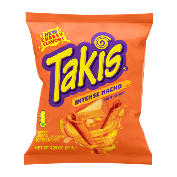 Takis Intense Nacho Non-Spicy, 92.3g