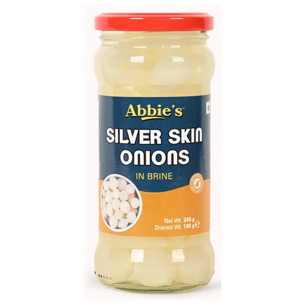 Abbie’s Silver Skin Onions in Brine, 350g