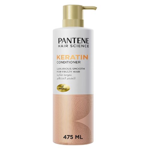 Pantene Keratin Conditioner for Luxurious Smooth Frizzy Hair, 475ml
