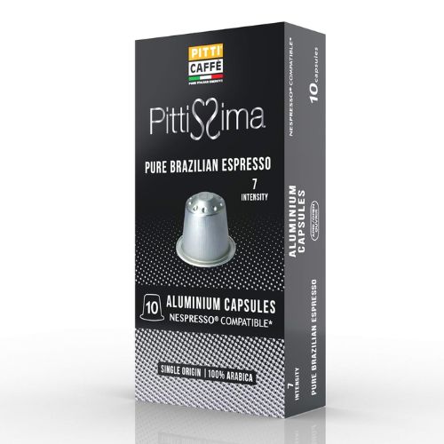 Pitti Caffè Pittissima Pure Brazilian Espresso Coffee Capsules, 55g