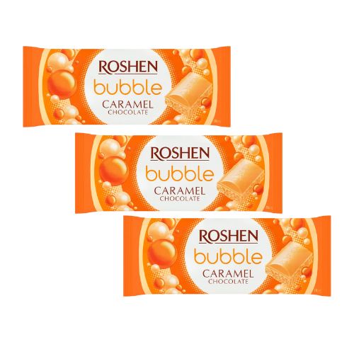 Roshen Milk Bubble Caramel, 3x80g
