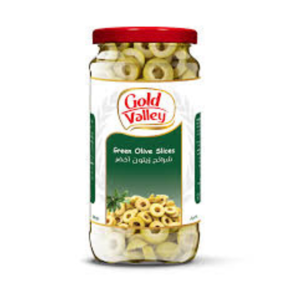 Gold Valley Green Olive Slices, 340g