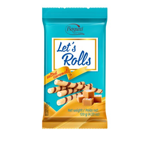 Bogutti Let’s Rolls Salted Caramel, 120g
